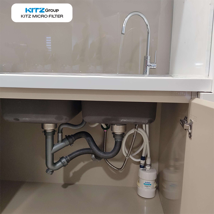 Máy lọc nước Kitz OSS G4-E chính hãng Nhật Bản - hình ảnh lắp đặt thực tế