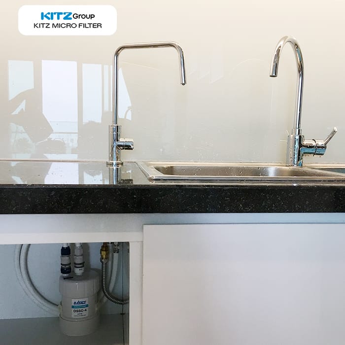 Lắp KITZ OSS-Q4 dưới bồn rửa gia đình