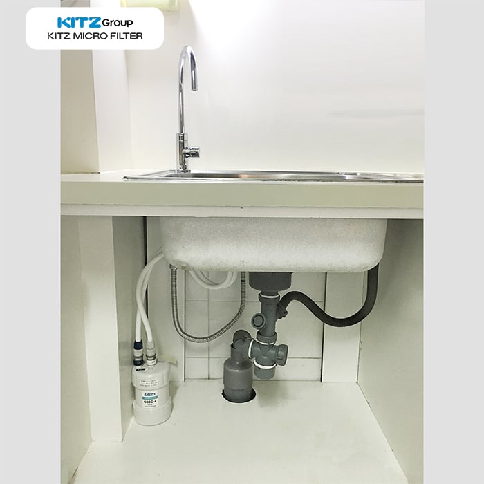 Máy lọc nước Kitz OSS G4-E chính hãng Nhật Bản - hình ảnh lắp đặt thực tế