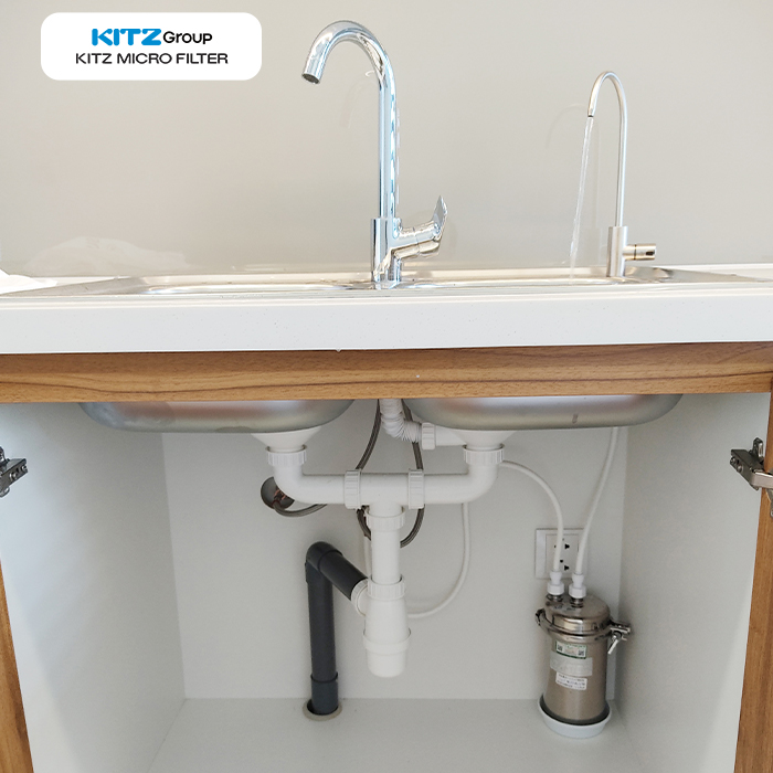 Lắp KITZ OAS-TS9 dưới bồn rửa