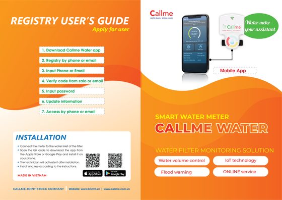 Đồng hồ nước thông minh Callme Water