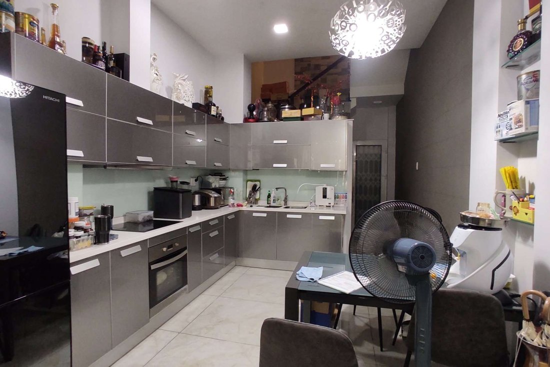 Máy Kangen trong gian bếp đã hoàn thiện