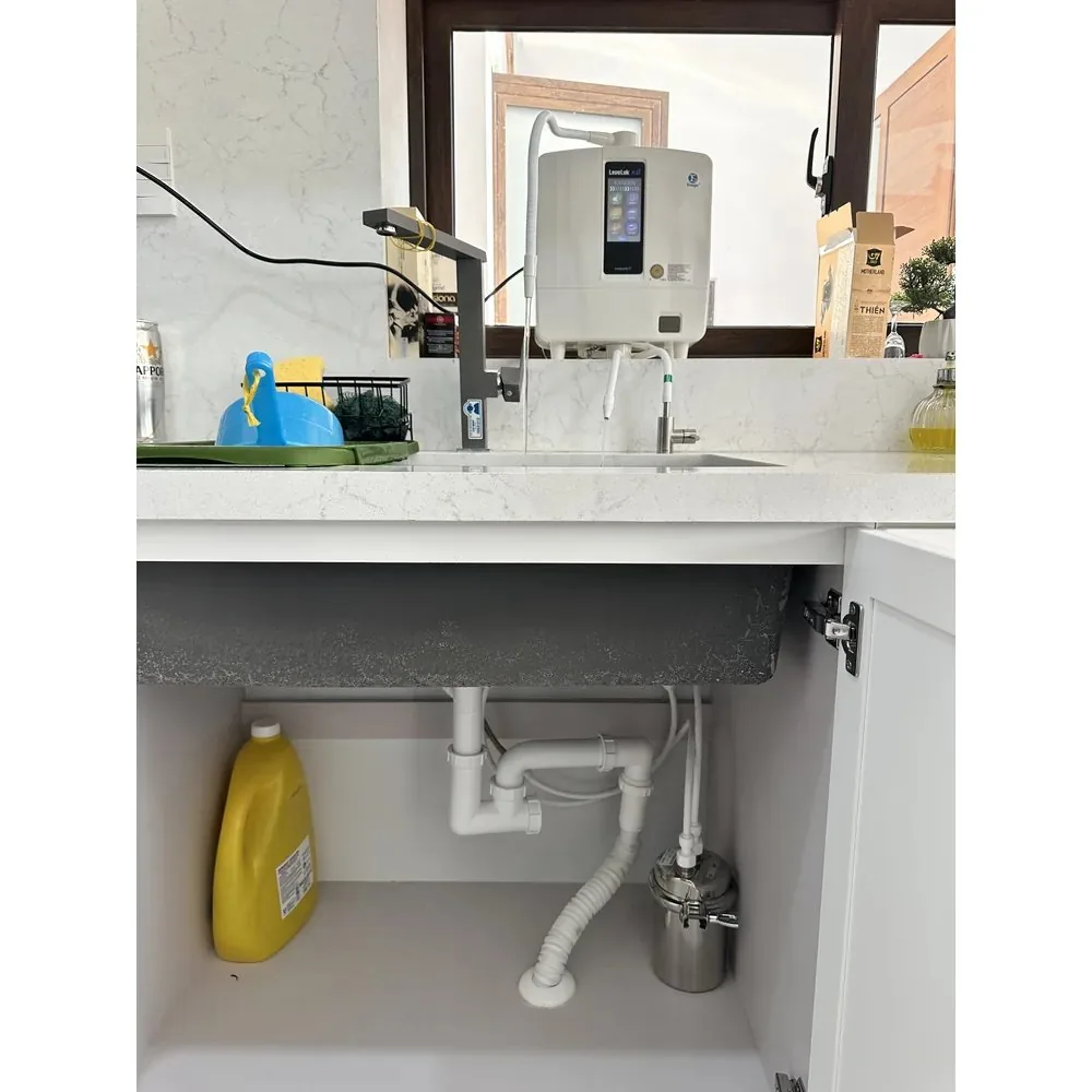 Máy điện giải Kangen lắp tại bàn bếp kèm tiền lọc Kitz