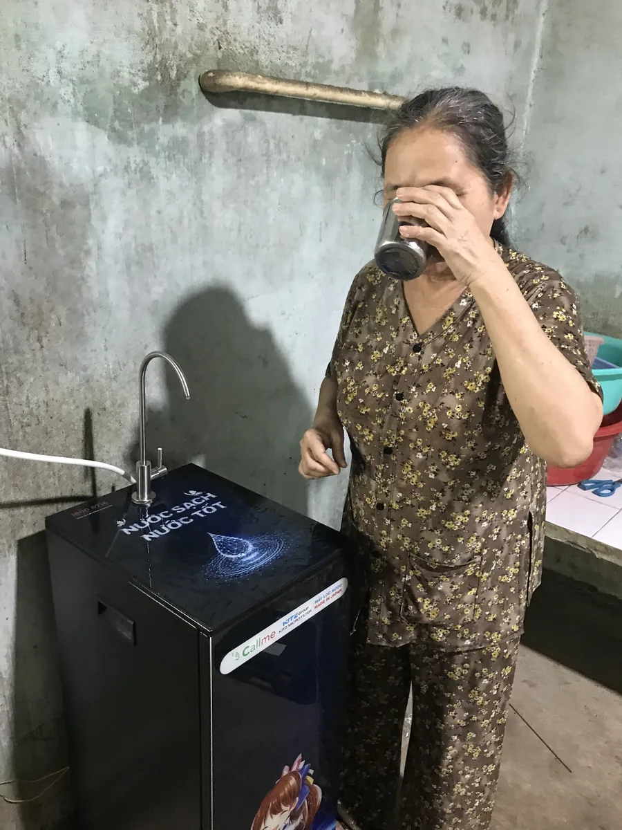Máy lọc nước Quỹ Nước Sạch tại bếp ăn cộng đồng