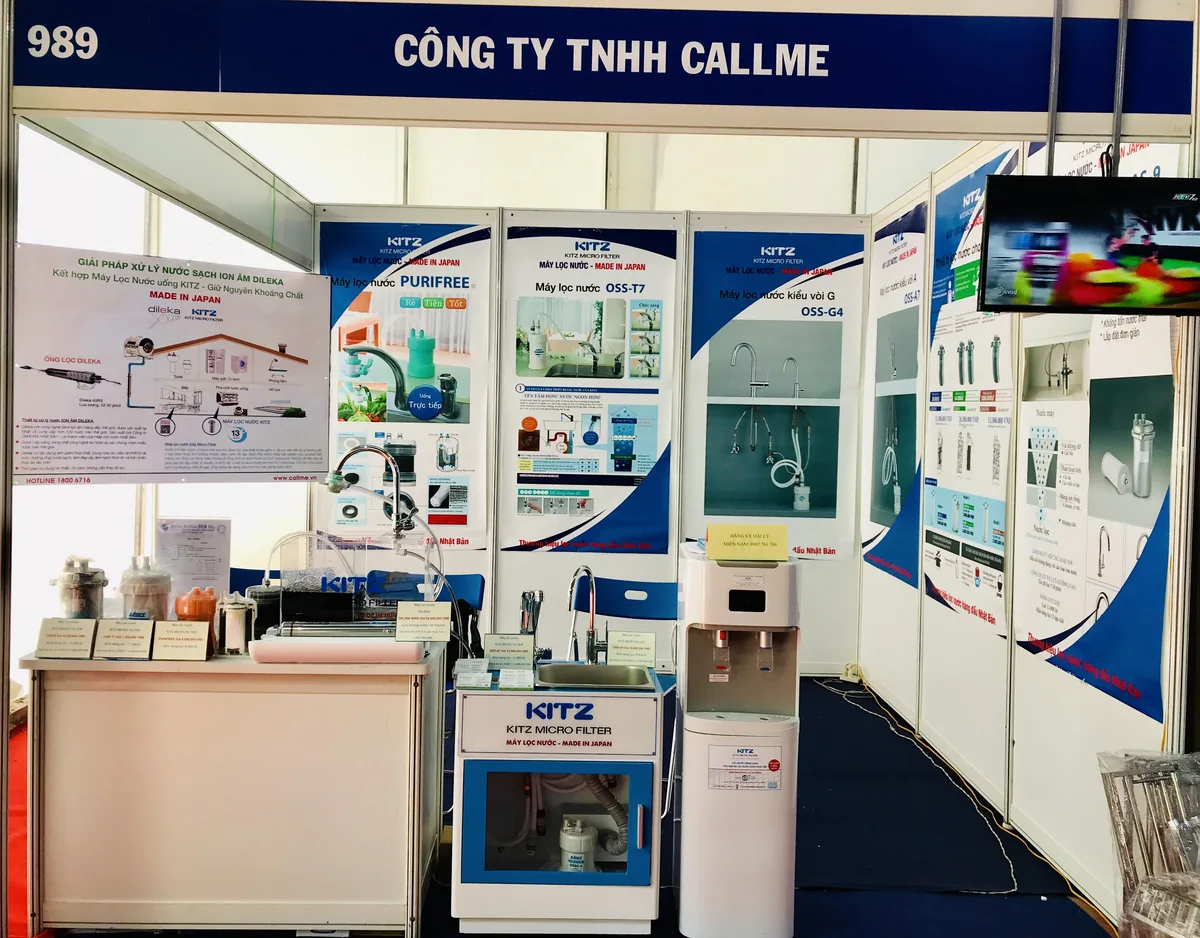 Gian hàng Callme tại triển lãm ngành nước