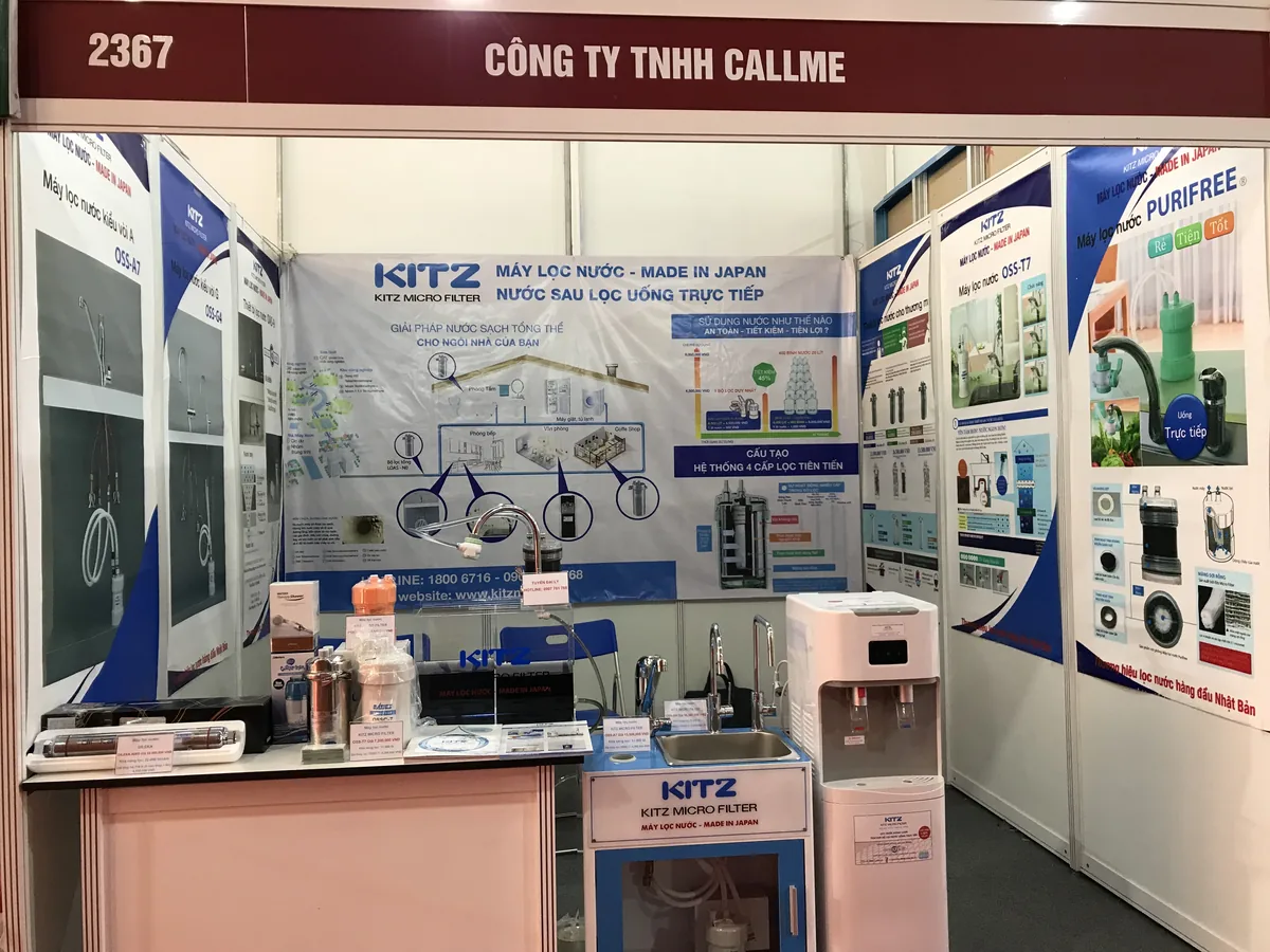 Gian hàng Callme tại triển lãm ngành nước